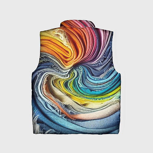 Детский жилет Красочная джинсовая воронка / 3D-Красный – фото 2