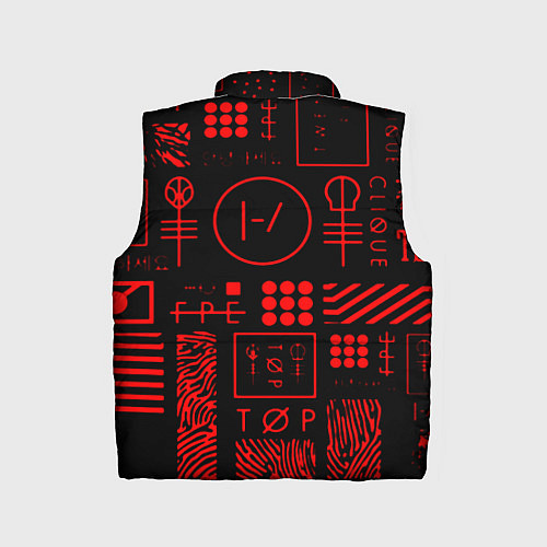 Детский жилет Twenty one pilots pattern rock / 3D-Черный – фото 2