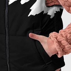 Детский жилет Просто краска черно белая, цвет: 3D-красный — фото 2