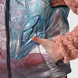 Детский жилет Сердце - плазменная текстура, цвет: 3D-красный — фото 2