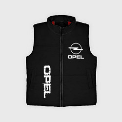 Детский жилет Opel white logo, цвет: 3D-красный