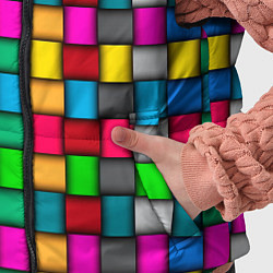 Детский жилет Разноцветное переплетение, цвет: 3D-красный — фото 2