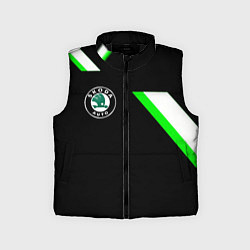 Детский жилет Skoda geometry, цвет: 3D-черный