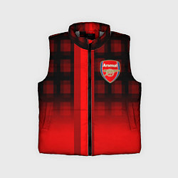 Детский жилет Arsenal fc sport geometry steel, цвет: 3D-светло-серый