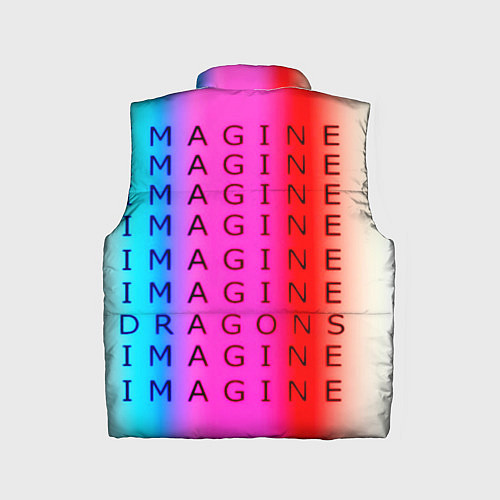 Детский жилет Imagine Dragons neon rock / 3D-Черный – фото 2