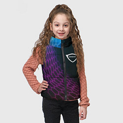 Детский жилет Genesis neon hexagon, цвет: 3D-черный — фото 2