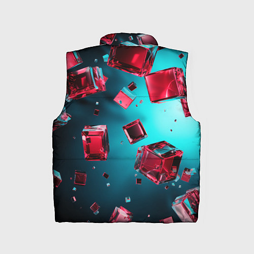 Детский жилет Взрыв из камней / 3D-Светло-серый – фото 2