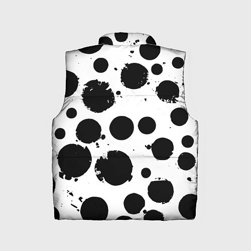 Детский жилет Abstract black blots - ai art fantasy / 3D-Красный – фото 2