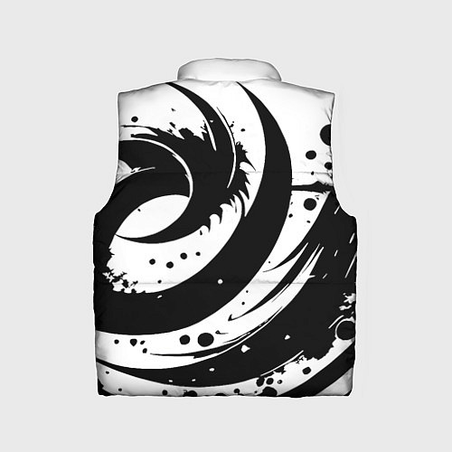 Детский жилет Ai art black and white abstraction / 3D-Красный – фото 2