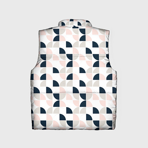 Детский жилет Узор полукруг / 3D-Черный – фото 2