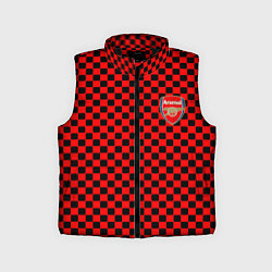 Детский жилет Arsenal текстура клетка
