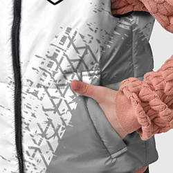 Детский жилет Genesis speed на светлом фоне со следами шин верти, цвет: 3D-черный — фото 2