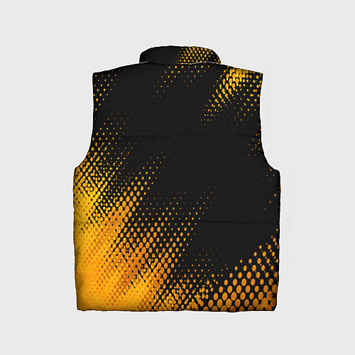 Детский жилет Daewoo - gold gradient вертикально / 3D-Черный – фото 2