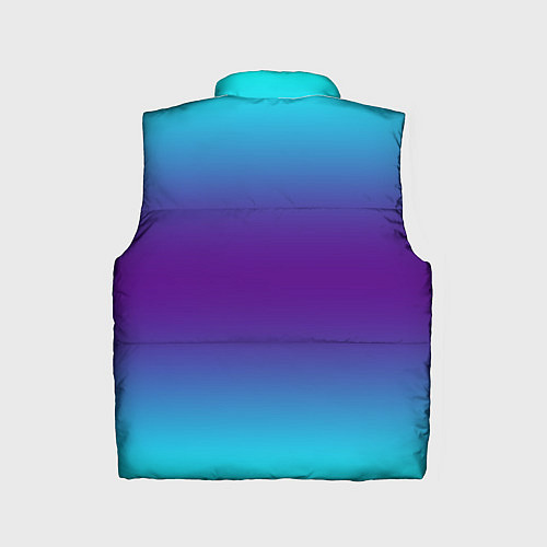 Детский жилет Градиент из неона / 3D-Черный – фото 2