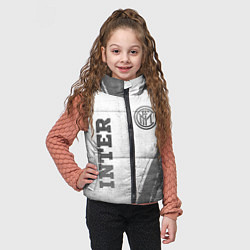 Детский жилет Inter - white gradient вертикально, цвет: 3D-черный — фото 2