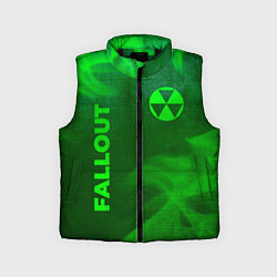 Детский жилет Fallout - green gradient вертикально