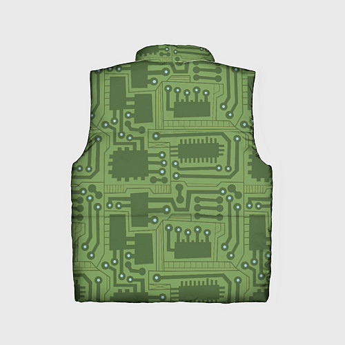 Детский жилет Милитари электронная плата / 3D-Черный – фото 2