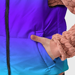Детский жилет Неоновый градиент текстура, цвет: 3D-красный — фото 2