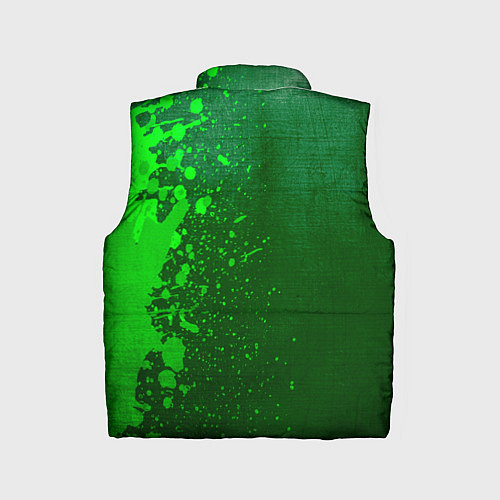 Детский жилет Lazio - green gradient по-вертикали / 3D-Черный – фото 2