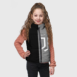 Детский жилет Ювентус геометрия, цвет: 3D-красный — фото 2