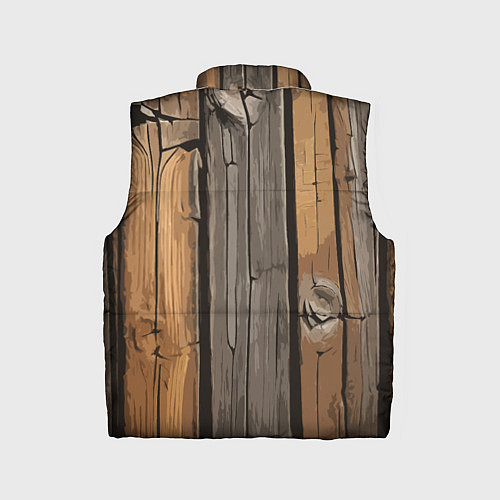 Детский жилет Old boards / 3D-Красный – фото 2
