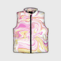 Детский жилет Абстракция мраморный фон, цвет: 3D-светло-серый