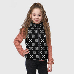 Детский жилет BMW pattern, цвет: 3D-светло-серый — фото 2