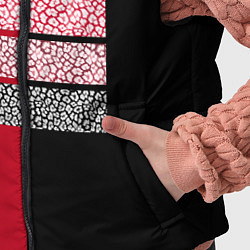 Детский жилет Черно красная тигровая аппликация, цвет: 3D-черный — фото 2