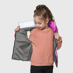 Детский жилет Game over pink abstraction, цвет: 3D-светло-серый — фото 2