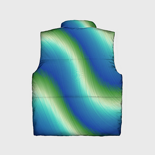 Детский жилет Морская волна арт / 3D-Черный – фото 2
