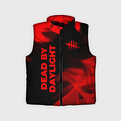Детский жилет Dead by Daylight - red gradient вертикально, цвет: 3D-черный