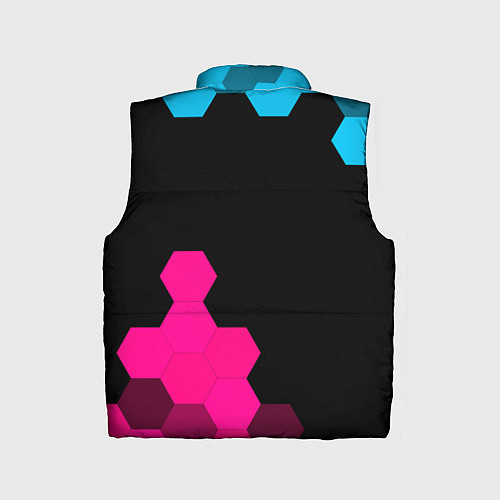 Детский жилет Deadlock - neon gradient вертикально / 3D-Черный – фото 2