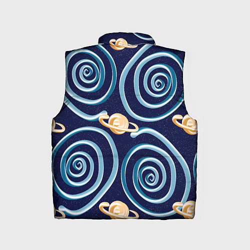 Детский жилет Абстрактный 3D космос / 3D-Красный – фото 2
