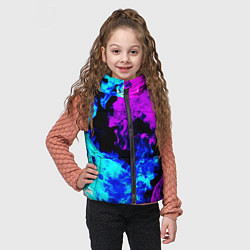 Детский жилет Битва неонового огня, цвет: 3D-красный — фото 2