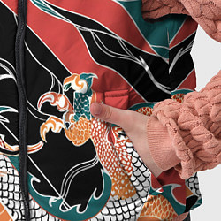 Детский жилет Дракон контрасты, цвет: 3D-светло-серый — фото 2