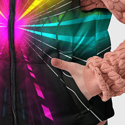 Детский жилет Неоновые лучи текстура, цвет: 3D-светло-серый — фото 2