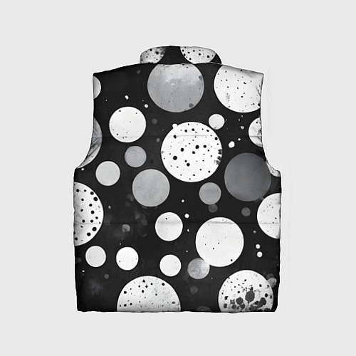 Детский жилет Круги на темном фоне / 3D-Черный – фото 2