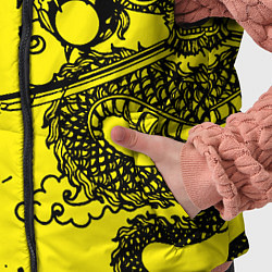 Детский жилет Syberpunk dragon tatoo, цвет: 3D-светло-серый — фото 2
