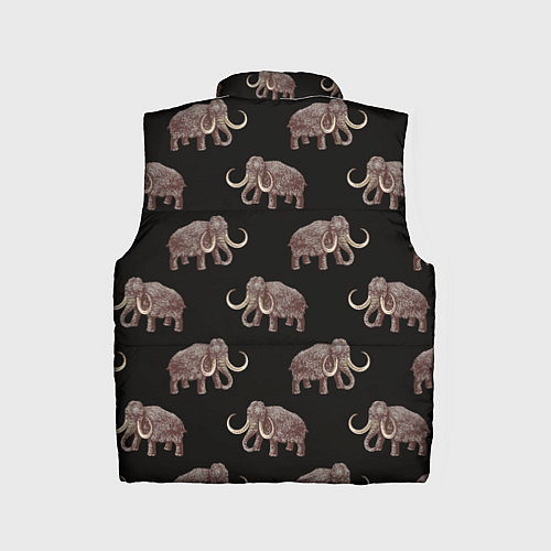 Детский жилет Мамонтовый паттерн / 3D-Черный – фото 2