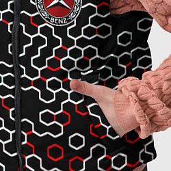 Детский жилет Mercedes benz броня текстура, цвет: 3D-красный — фото 2