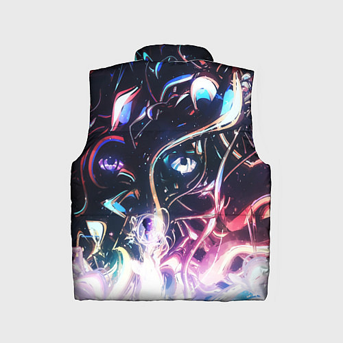 Детский жилет Фрактальный узор текстура / 3D-Черный – фото 2
