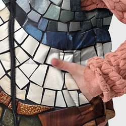 Детский жилет Плиточная мозайка, цвет: 3D-черный — фото 2