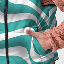 Детский жилет Абстрактные объёмные полосы - оптическая иллюзия, цвет: 3D-черный — фото 2