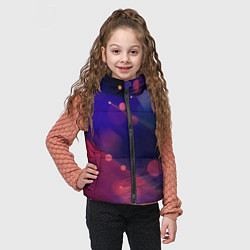 Детский жилет Абстракция - брызги, цвет: 3D-черный — фото 2
