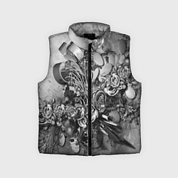 Детский жилет Абстракция оптический узор, цвет: 3D-светло-серый