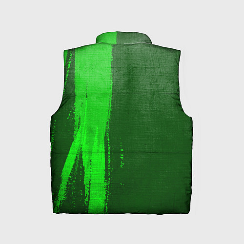 Детский жилет Quake - green gradient по-вертикали / 3D-Черный – фото 2