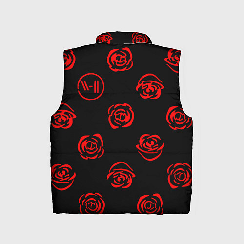 Детский жилет Twenty one pilots rose pattern / 3D-Красный – фото 2
