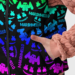 Детский жилет Marshmello neon steel pattern, цвет: 3D-красный — фото 2