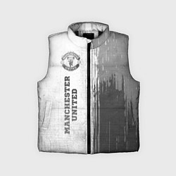 Детский жилет Manchester United - white gradient по-вертикали