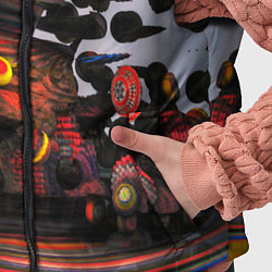 Детский жилет Оптические фигуры абстракция, цвет: 3D-черный — фото 2